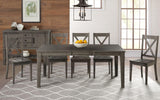 A-America Furniture Huron Leg Table in Distressed Gray