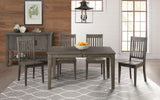 A-America Furniture Huron Leg Table in Distressed Gray
