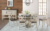 A-America Furniture Huron Pedestal Dining Table in Coffee