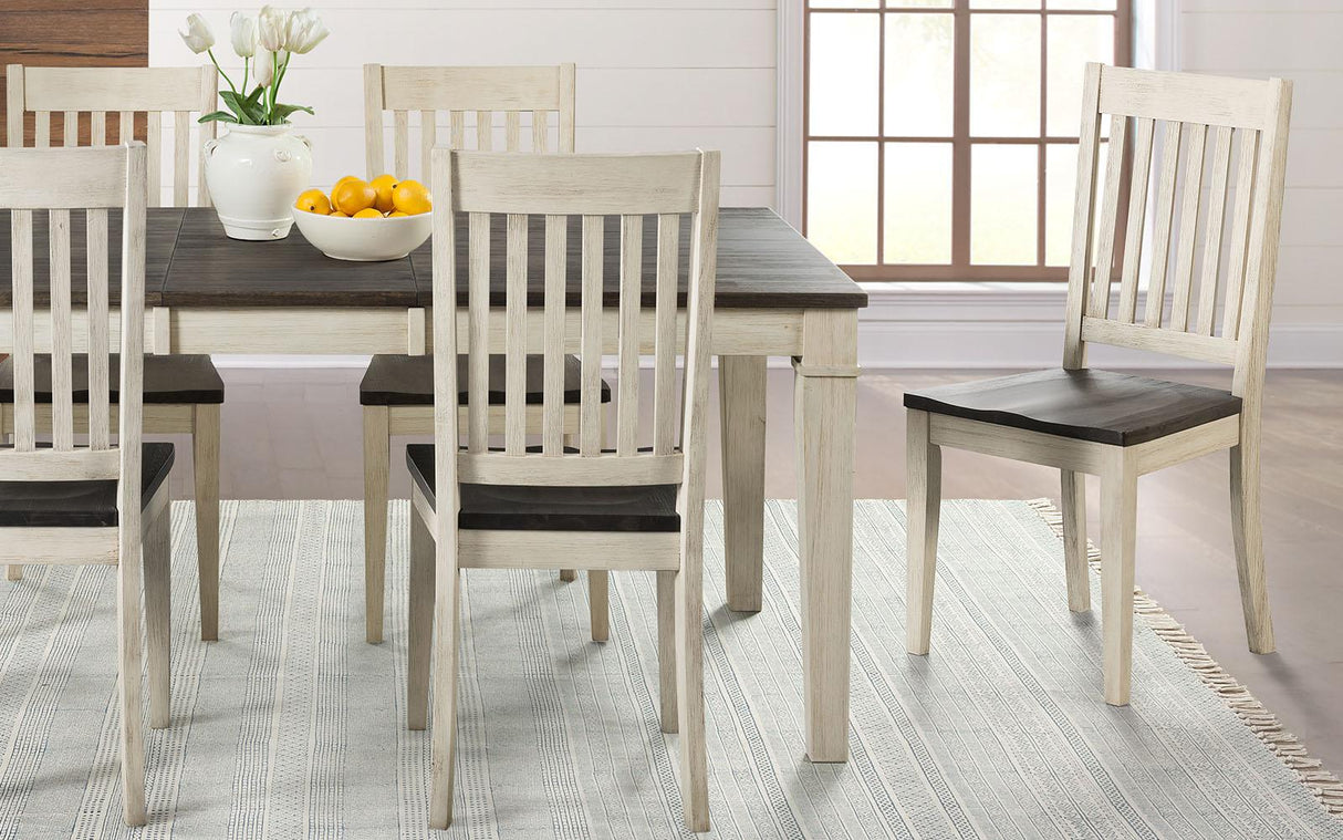 A-America Furniture Huron Slatback Side Chair in Coffee (Set of 2)