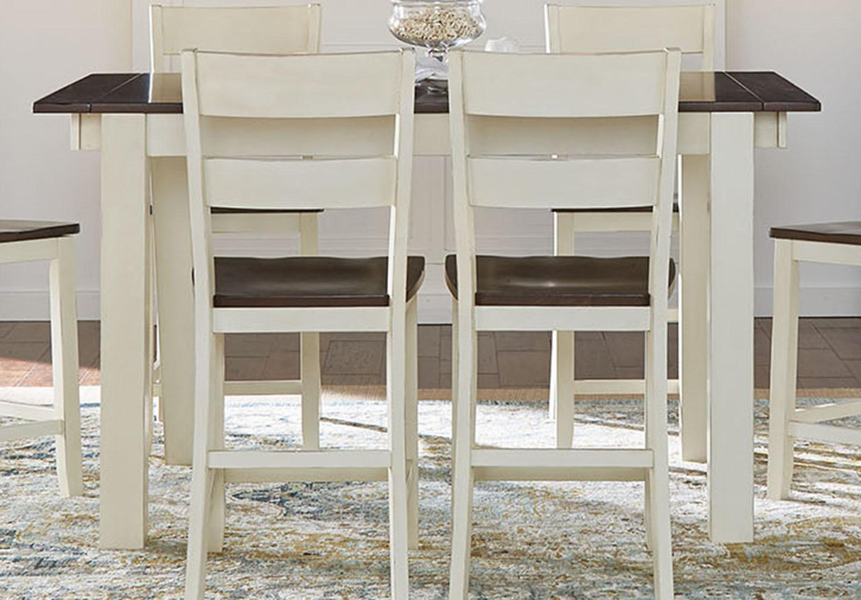 A-America Furniture Mariposa Gathering Table in Coffee