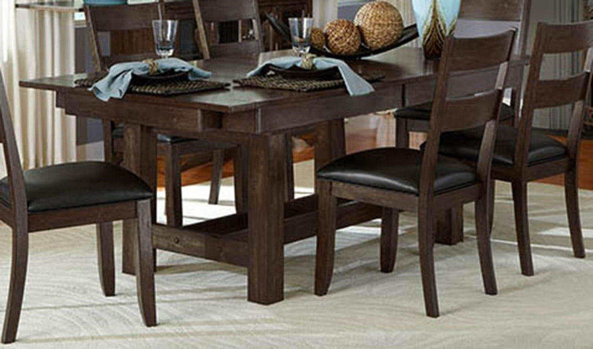 A-America Furniture Mariposa Gathering Table in Warm Grey