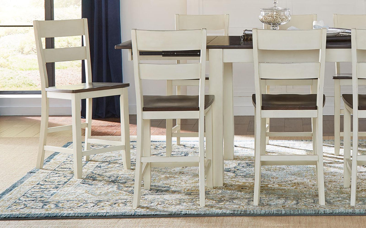 A-America Furniture Mariposa Ladderback Barstool in Coffee (Set of 2)