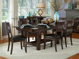 A-America Furniture Mariposa Ladderback Upholstered Side Chair in Warm Grey (Set of 2)