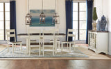 A-America Furniture Mariposa Trestle Table in Coffee