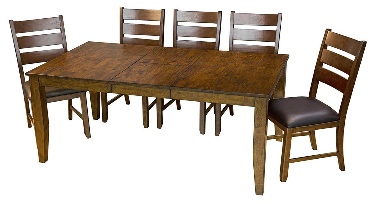 A-America Furniture Mason Rectangular Butterfly Table in Macciato