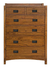 A-America Furniture Mission Hill 6-Drawer Chest in Harvest