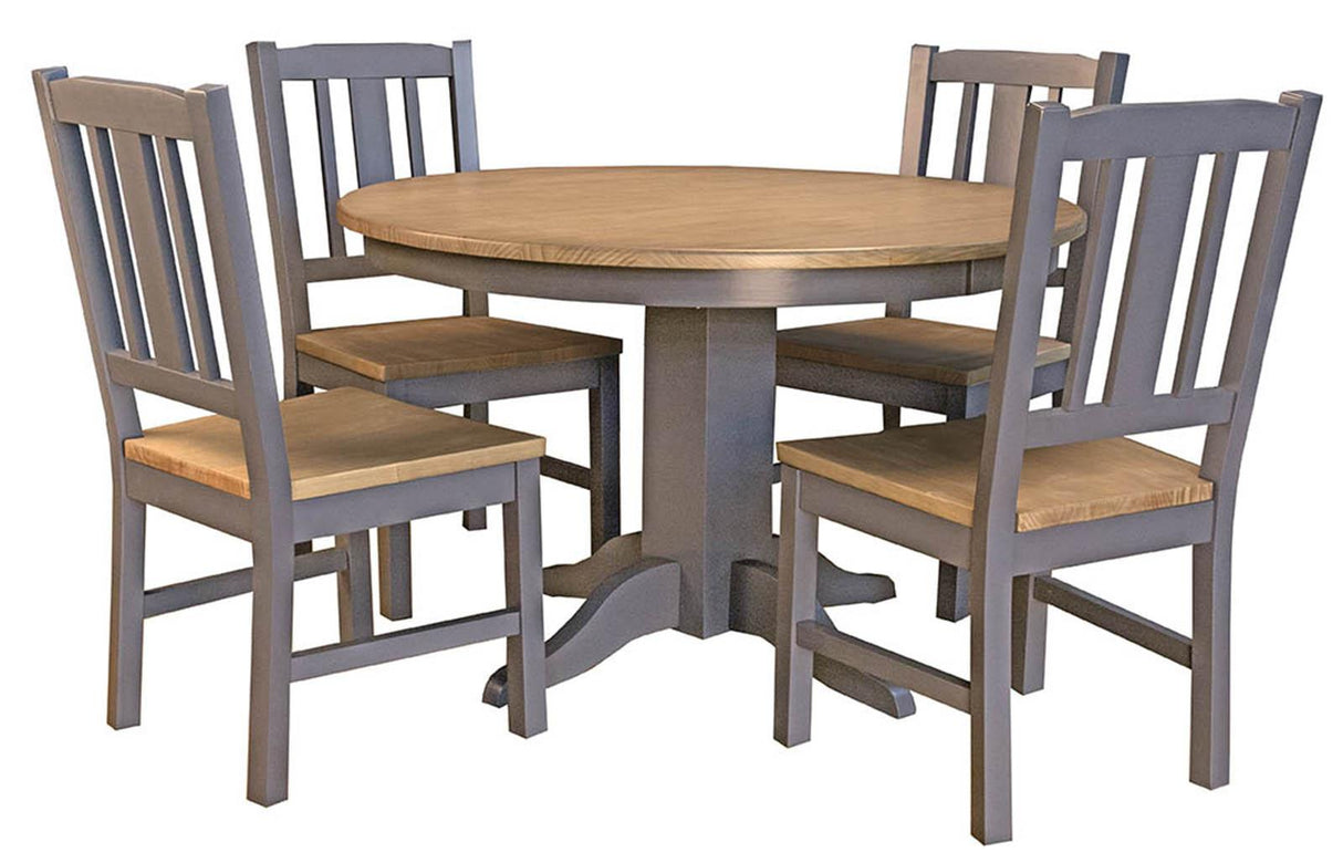 A-America Furniture Port Townsend 48" Round Table in Seaside Pine