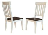 A-America Furniture Toluca Slatback Side Chair in Cherry (Set of 2)