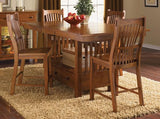 A-America Laurelhurst Slatback Barstool in Mission Oak (Set of 2)