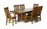 A-America Laurelhurst Slatback Side Chair in Rustic Oak (Set of 2)