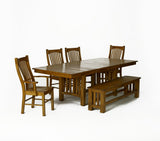 A-America Laurelhurst Slatback Side Chair in Rustic Oak (Set of 2)