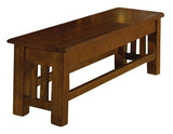 A-America Laurelhurst Storage Bench in Mission Oak