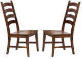 A-America Toluca Ladder Back Side Chair in Rustic Amber (Set of 2)