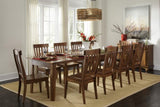 A-America Toluca Slat Back Side Chair in Rustic Amber (Set of 2)