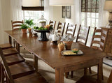 A-America Toluca Vers-A-Table Dining Table in Rustic Amber