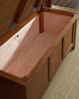 A-America Westlake Cedar Lined Trunk in Brown Cherry