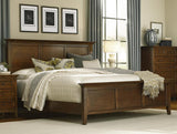 A-America Westlake King Panel Bed in Brown Cherry