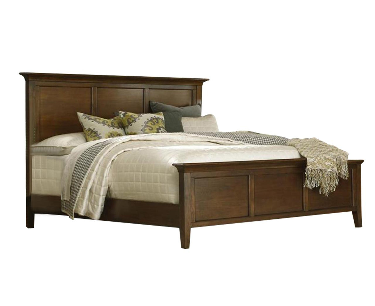 A-America Westlake King Panel Bed in Brown Cherry