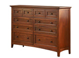 A-America Westlake Master Dresser in Brown Cherry