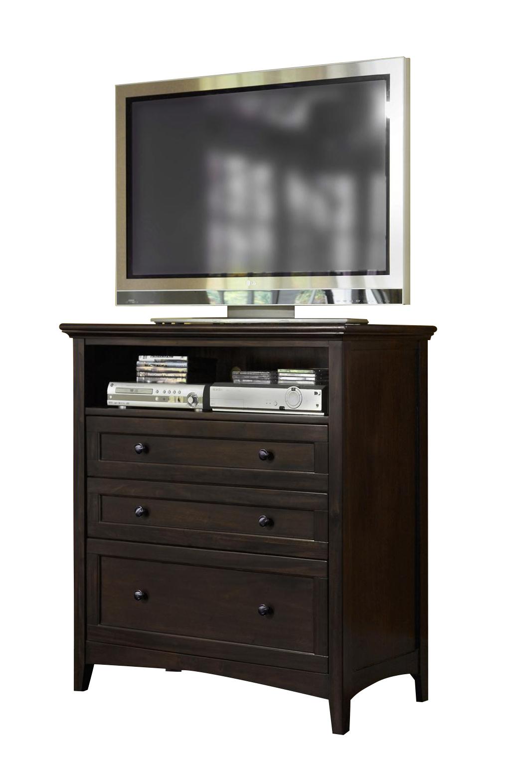 A-America Westlake Media Chest in Dark Mahogany