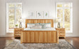 ADANT5071 Queen Panel Bed - W/Sto - Natural Finish