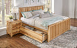 ADANT5071/ADANT5500/ADANT5550/ADANT5750 Queen Bed (W/Storage) + Dresser + Mirror + Nightstand - Natural Finish