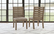 ANADT245K Ladderback Side Chair Uph Seat - Dark Taupe