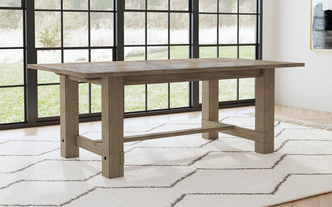 ANADT6300 Anacortes Rect. Trestle Table (20" Leaf) - Dark Taupe