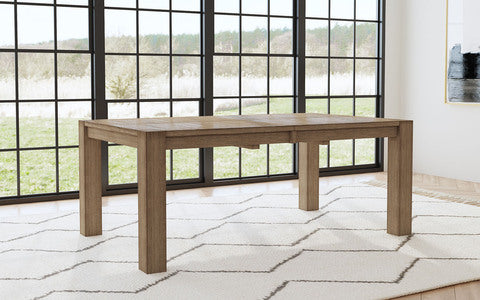 ANADT6340 Anacortes Leg Table - Dark Taupe