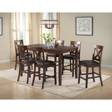 Alex Counter Side Chair W/Brown PU Espresso (2 Per Pack)