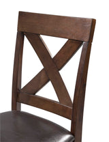 Alex Counter Side Chair W/Brown PU Espresso (2 Per Pack)