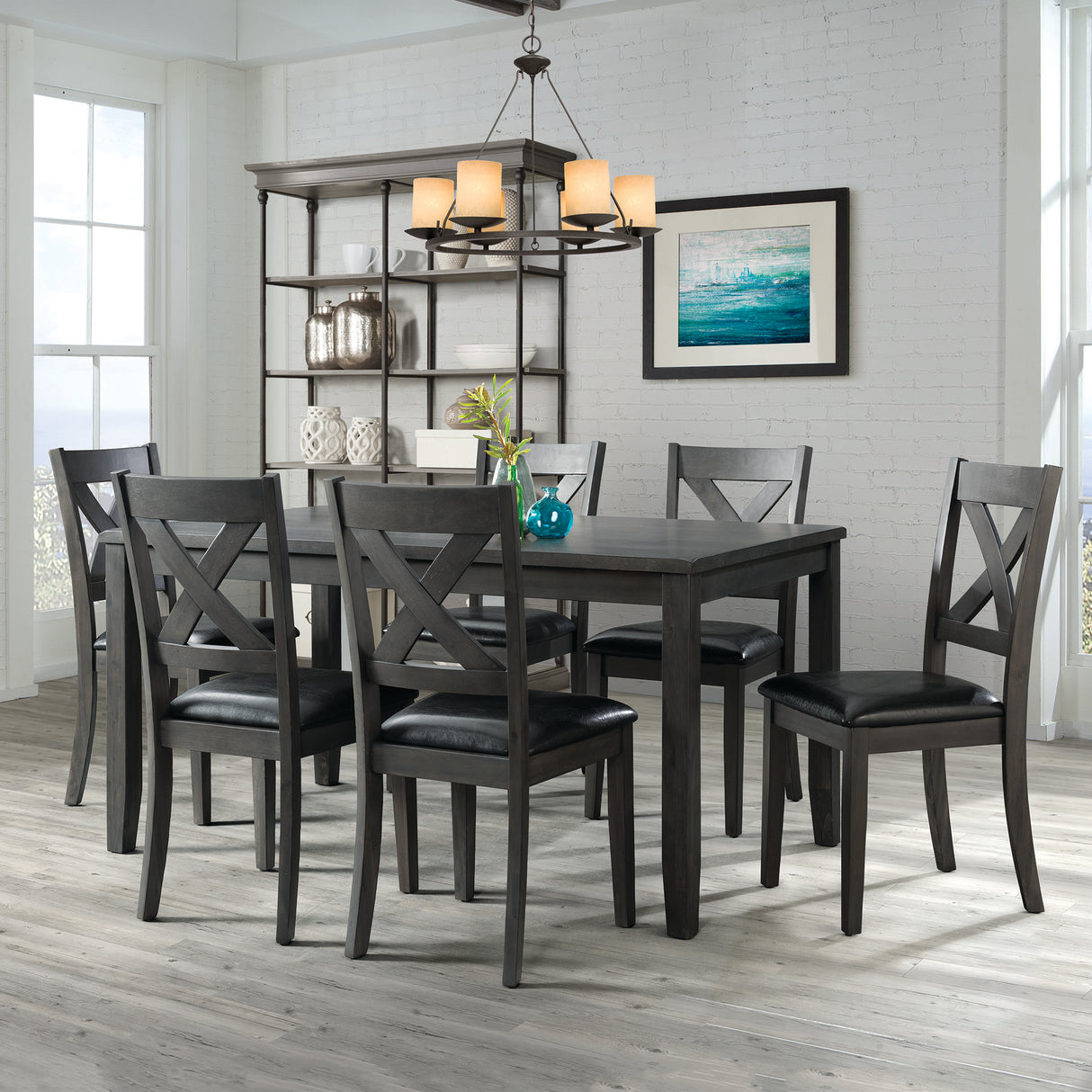 Alex 60" 7pcs Dining Set