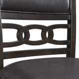 Amherst Counter Side Chair W/PU Cushion Dark Finish (2 Per Pack)