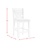Amherst Counter Height Dining Set-Table and Four Side Chairs