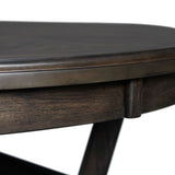 Amherst Standard Height 5PC Dining Set-Table and Four Faux Leather Side Chairs in Walnut
