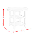 Amherst Counter Height Dining Set-Table and Four Side Chairs