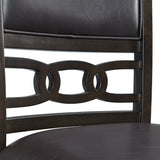 Amherst Dining Side Chair W/PU Cushion Side Stretcher Dark Finish (2 Per Pack)