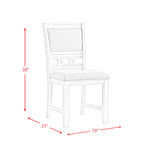 Amherst 5PC Dining Set in Grey-Table & Four Chairs