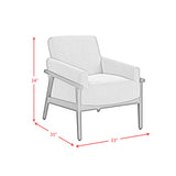 Ava Chair in Langley Blue
