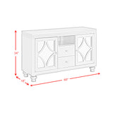 Avril 60" TV Stand in Silver