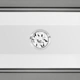 Avril Chairside Table with Power/USB in Silver