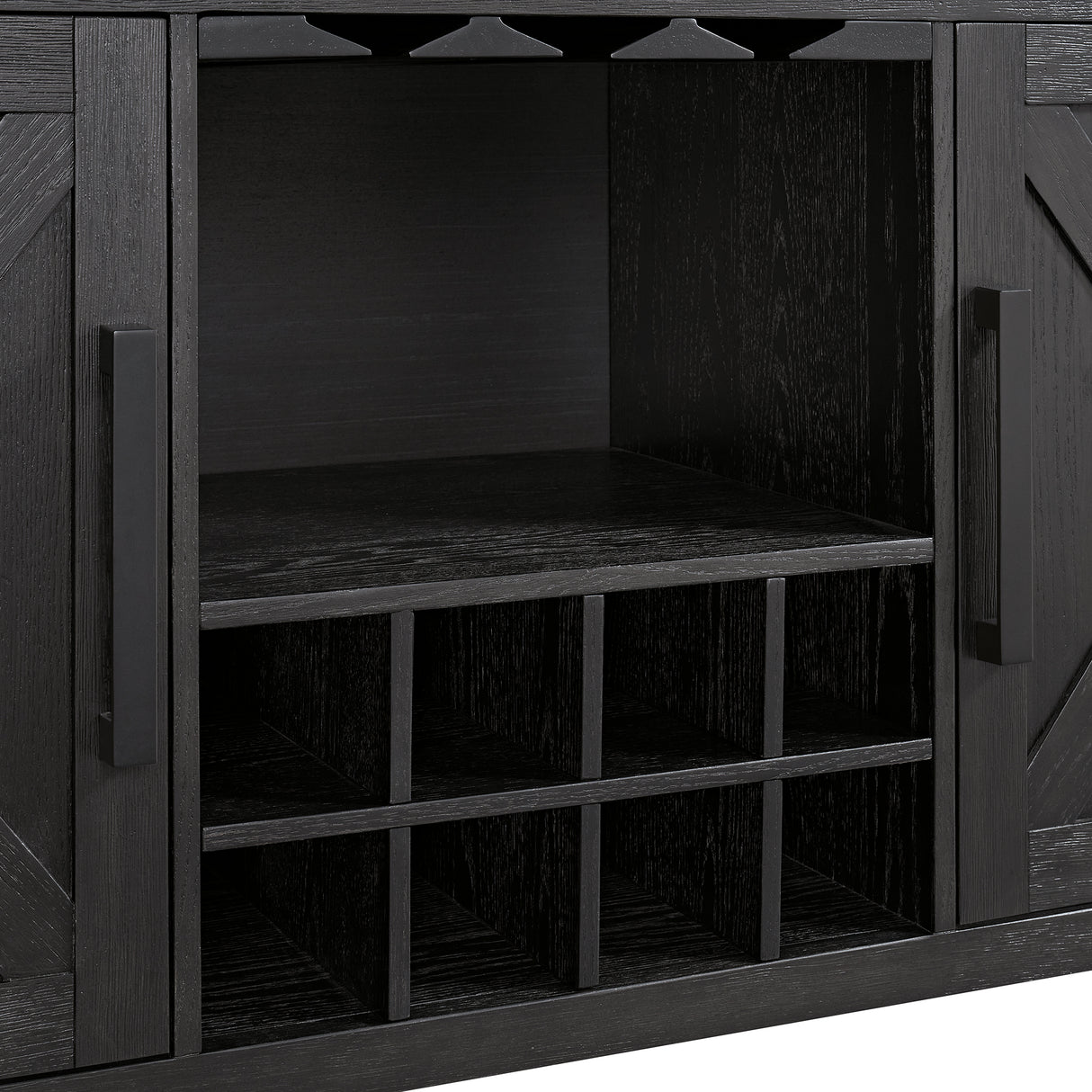 Axel Server in Light Grey and Espresso