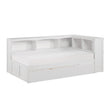 Galen-(4) Twin Bookcase Corner Platform Bed with Twin Trundle image
