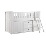 Galen-(5) Low Loft Bunk with Bookcase and Dresser image