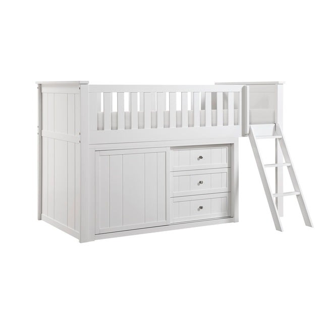 Galen-(4) Low Loft Bunk with Dresser image