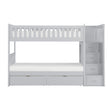 Orion-(5) Twin/Twin Step Bunk Bed with Storage Boxes image