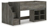 Frandern Loft Bed with Bookcase Storage