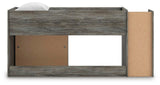 Frandern Loft Bed with Bookcase Storage