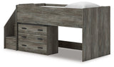 Frandern Loft Bed with Drawer Storage